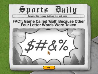 Zaslonska slika igre Fairway Solitaire