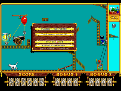 Zaslonska slika igre The Even More Incredible Machine